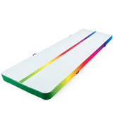 NNEDSZ 800x100x20cm Inflatable Air Track Mat Tumbling Gymnastics, Multi-Coloured (No Pump)