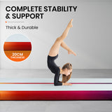 NNEDSZ 800x100x20cm Inflatable Air Track Mat Tumbling Gymnastics, Multi-Coloured (No Pump)