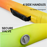 NNEDSZ 800x100x20cm Inflatable Air Track Mat Tumbling Gymnastics, Multi-Coloured (No Pump)