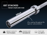 NNEDSZ 20kg 2.2m 700lb Olympic Barbell Bar for Weight Lifting