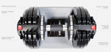 NNEDSZ 2 x 25kg Adjustable Dumbbell Set Weights Dumbbells Home Gym Fitness Pair