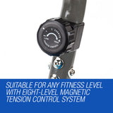NNEDSZ Magnetic Recumbent Exercise Bike Fitness Cycle Trainer with LCD Display