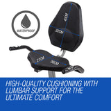 NNEDSZ Magnetic Recumbent Exercise Bike Fitness Cycle Trainer with LCD Display