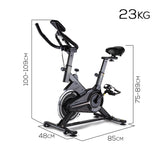 NNEDSZ Spin Bike Flywheel Commercial Gym Exercise Home Fitness Grey