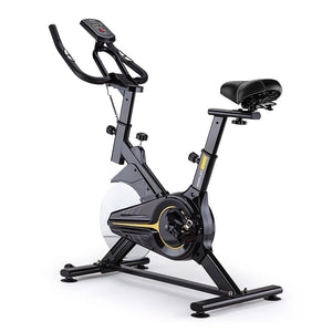 NNEDSZ Commercial Spin Bike Flywheel Exercise Fitness Home Gym Yellow