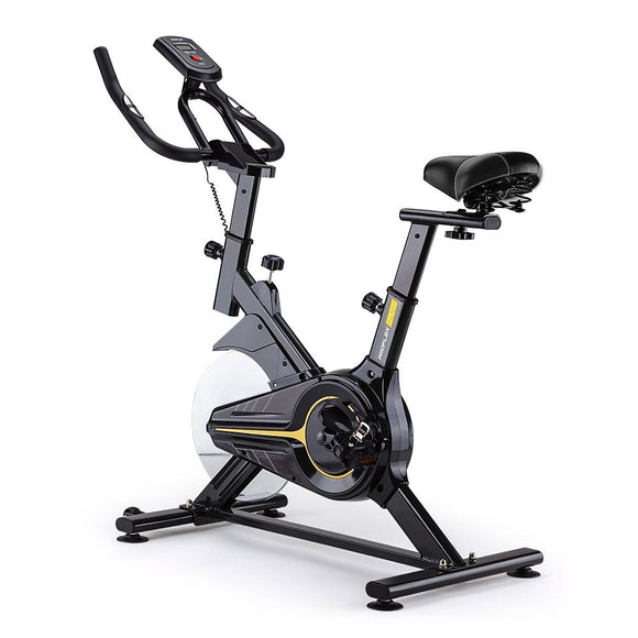 NNEDSZ Commercial Spin Bike Flywheel Exercise Fitness Home Gym Yellow