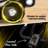 NNEDSZ Commercial Spin Bike Flywheel Exercise Fitness Home Gym Yellow