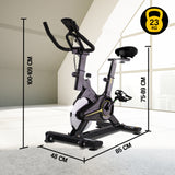 NNEDSZ Commercial Spin Bike Flywheel Exercise Fitness Home Gym Yellow