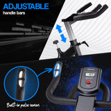 NNEDSZ Spin Bike - Flywheel Commercial Gym Exercise Home Workout Grey