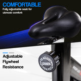 NNEDSZ Spin Bike - Flywheel Commercial Gym Exercise Home Workout Grey