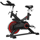 NNEDSZ Commercial Spin Bike Flywheel Exercise Home Workout Gym - Red