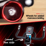 NNEDSZ Commercial Spin Bike Flywheel Exercise Home Workout Gym - Red