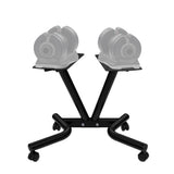 NNEDSZ ATIVAFIT Rolling Dumbbell Stand for Pair of Adjustable 25kg or 32.5kg Dumbbells