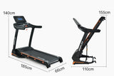 NNEDSZ Electric Treadmill Auto Incline Foldable Run Machine 480MM Belt Home Gym Fitness Large