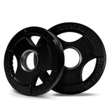 NNEDSZ Pair of 5lb Rubber-Coated Olympic Weight Plates for Gym Home Fitness Bodybuilding Weights Training