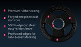 NNEDSZ Pair of 5lb Rubber-Coated Olympic Weight Plates for Gym Home Fitness Bodybuilding Weights Training