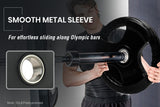 NNEDSZ 2 x 35lb Olympic Weight Plates Weights Plate Set Pair Fitness Home Gym Rubber