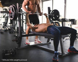 NNEDSZ 2 x 45lb Olympic Weight Plates Rubber Tri-Grip Weights Set Pair Cast Iron Home Gym Fitness