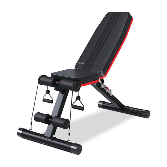 NNEDSZ Weight Bench Workout Gym Press Adjustable Lifting Fitness Folding Bands
