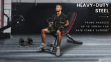 NNEDSZ Weight Bench Workout Gym Press Adjustable Lifting Fitness Folding Bands