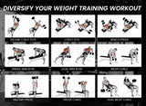 NNEDSZ Weight Bench Workout Gym Press Adjustable Lifting Fitness Folding Bands
