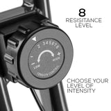 NNEDSZ Folding Magnetic Exercise X-Bike - Bicycle Cycling Flywheel Fitness