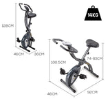 NNEDSZ Folding Magnetic Exercise X-Bike - Bicycle Cycling Flywheel Fitness