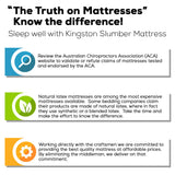 NNEDSZ Kingston Slumber Mattress QUEEN Size Bed Euro Top Pocket Spring Bedding Firm Foam 33CM
