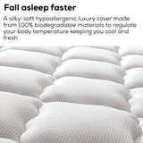 NNEDSZ Kingston Slumber Mattress QUEEN Size Bed Euro Top Pocket Spring Bedding Firm Foam 33CM