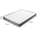 NNEDSZ Kingston Slumber Mattress QUEEN Bed Size Bonnell Spring Bedding Firm Foam Top 16CM