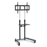 NNEDSZ FORTIA TV Stand Mobile Mount 37-70 Inch Tall Universal Rolling Trolley Black 65Inch