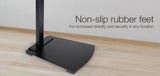 NNEDSZ FORTIA TV Stand Mount 32-70 Inch Tall Modern Universal Floor Swivel Rack Black