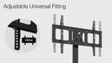NNEDSZ FORTIA TV Stand Mount 32-70 Inch Tall Modern Universal Floor Swivel Rack Black