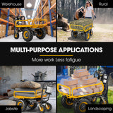 NNEDSZ Baumr-AG 40V Battery Powered Material Handling Dumper Wheelbarrow Motorised Electric, 300kg Capacity