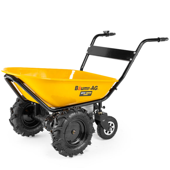 NNEDSZ Baumr-AG 40V Battery Powered Wheelbarrow Motorised Electric, 100L Bucket Volume, 4 Wheel, 260kg Capacity