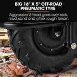 NNEDSZ Baumr-AG 40V Battery Powered Wheelbarrow Motorised Electric, 100L Bucket Volume, 3 Wheel, 260KG, Lifting Bucket