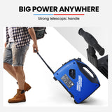 NNEDSZ Inverter Generator Portable 3.5kW Max Petrol Pure Sine Wave Camping Power Station Blue