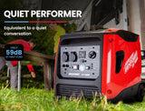 NNEDSZ Inverter Generator 4500W Max 3500W Rated, Quiet Petrol Portable for Motorhome Camping Home Backup