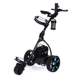 NNEDSZ THOMSON Golf Buggy Electric Trolley Automatic Motorised Foldable Cart LED Black