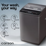NNEDSZ CARSON 9kg Top Load Washing Machine Home Laundry Clothes Washer Dry Wash Grey