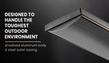 NNEDSZ BIO 2400W Outdoor Strip Heater, Electric Slimline Radiant Heat Bar Panel, 15A Plug