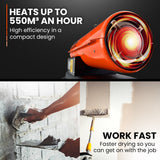 NNEDSZ UNIMAC Industrial Space Heater Diesel Kerosene Blow Portable Outdoor Indoor Thermostat