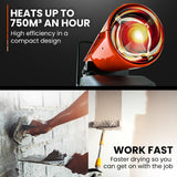 NNEDSZ UNIMAC 30KW Industrial Space Heater Diesel Blow Fan Portable Workshop Thermostat