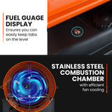 NNEDSZ UNIMAC 30KW Industrial Space Heater Diesel Blow Fan Portable Workshop Thermostat