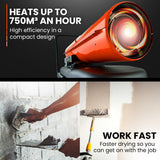 NNEDSZ UNIMAC 50KW Industrial Space Heater Diesel Blow Fan Portable Workshop Thermostat