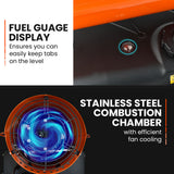 NNEDSZ UNIMAC 50KW Industrial Space Heater Diesel Blow Fan Portable Workshop Thermostat