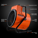 NNEDSZ UNIMAC 2400W Electric Space Heater Portable Small Fan Workshop Warehouse Blow Industrial Heating
