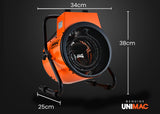 NNEDSZ UNIMAC 2400W Electric Space Heater Portable Small Fan Workshop Warehouse Blow Industrial Heating