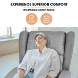 NNEDSZ FORTIA Electric Recliner Lift Heat Chair for Elderly, Massage, Heat Therapy, Aged Care, Grey