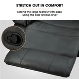 NNEDSZ FORTIA Luxury Recliner Lounge Chair, Single Faux Leather Armchair, for Home Theatre Cinema, Elderly, Black